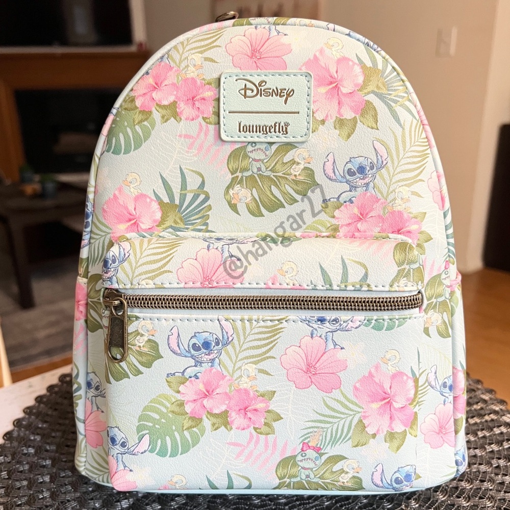 Stitch Tropical Loungefly Backpack - Picture 5 of 7